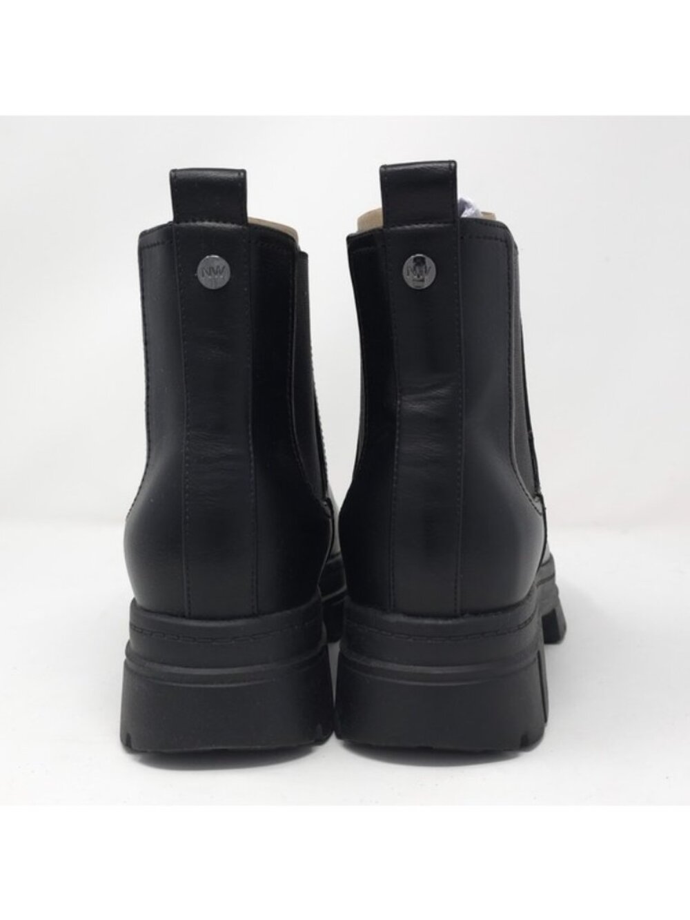 Nine West Black Chunky Lug Chelsea Booties 7M - Picture 5 of 8